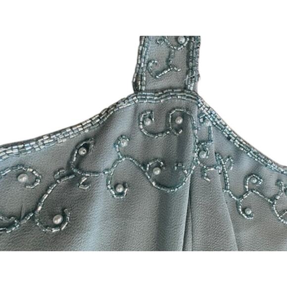 NWT! "CAMERON BLAKE" Deadstock VTG Maxi Dress W/ Blazer SZ 16 Beaded Momcore - Picture 8 of 16